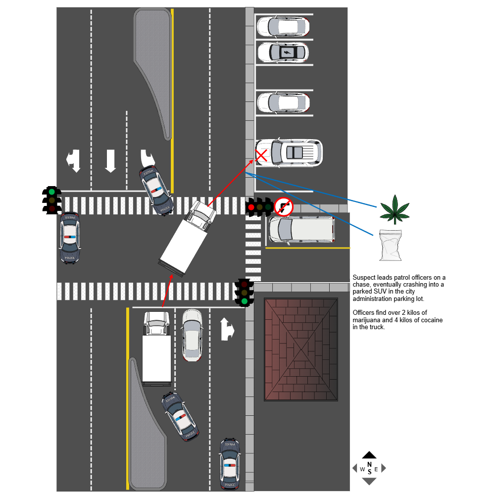 Example Image: Patrol Chase Accident Reconstruction
