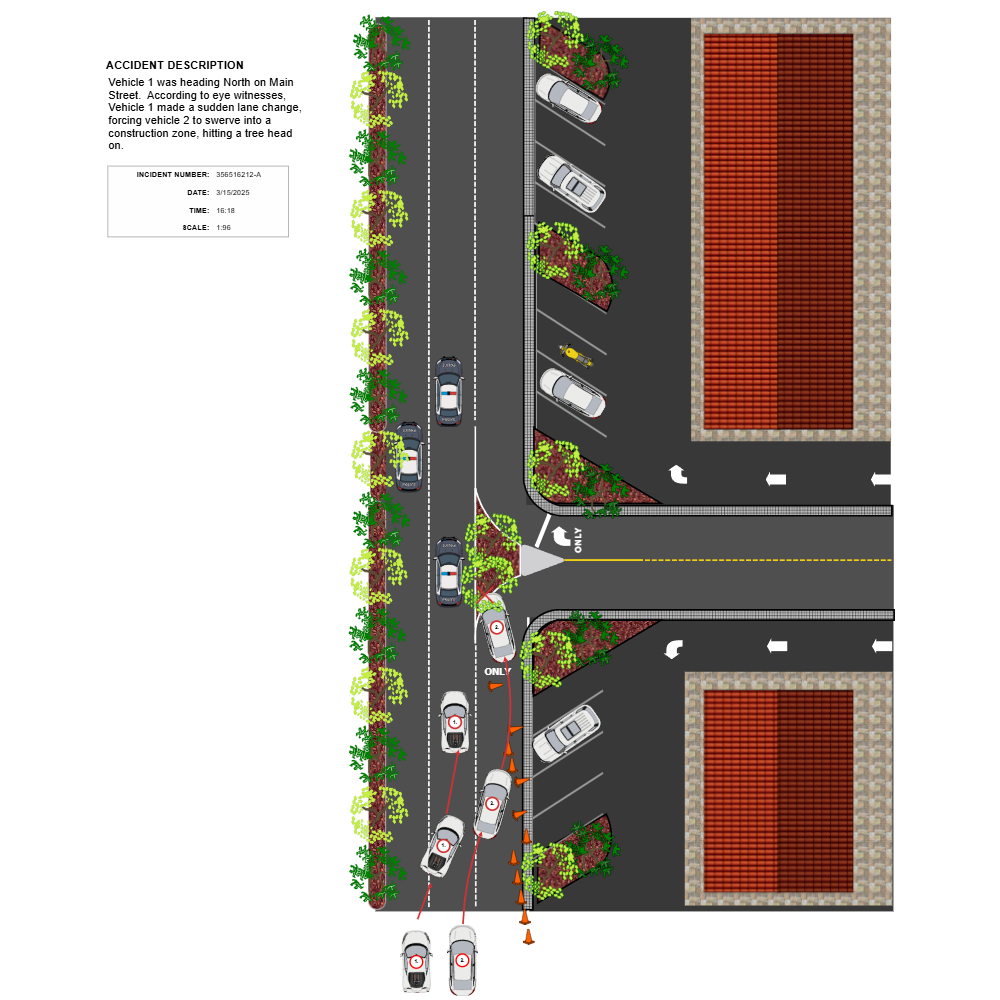 Example Image: Street Accident Reconstruction