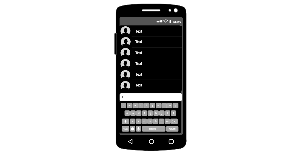 Example Image: Android - Contacts