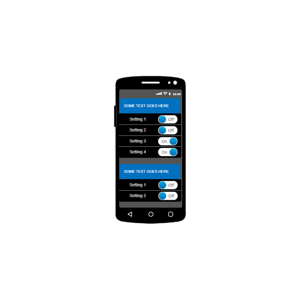 Example Image: Android - Settings