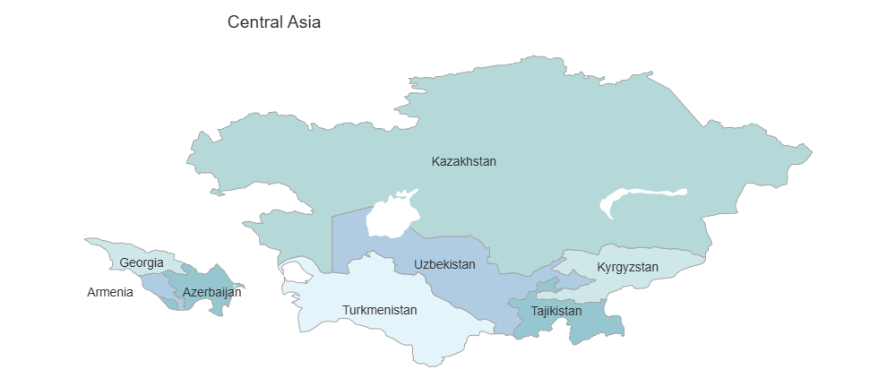 Example Image: Central Asia Map