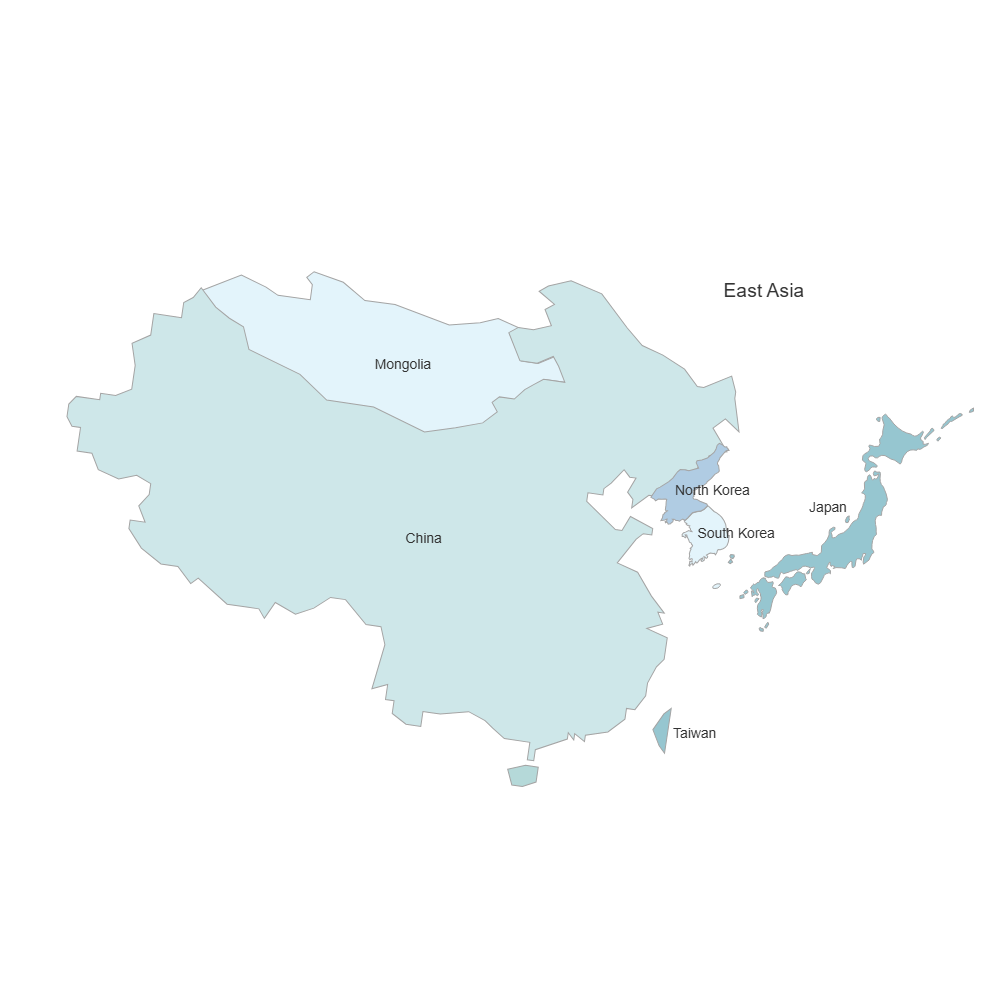 Example Image: East Asia Map