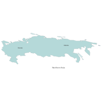 Northern Asia Map