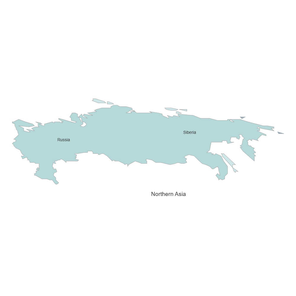 Example Image: Northern Asia Map
