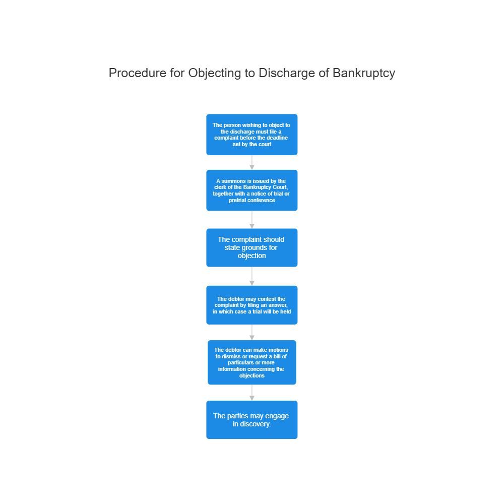 Example Image: Procedure for Objecting to Discharge of Bankruptcy