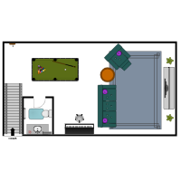 Basement Game Room Plan
