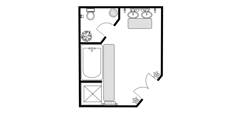 Example Image: Bathroom Floor Plan