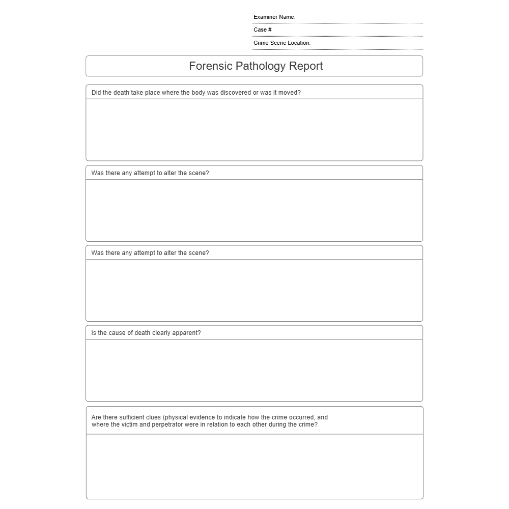 Example Image: Weapon Forensic Pathology Report
