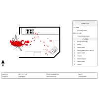 Crime Scene Diagram - Kitchen