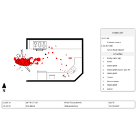 Crime Scene Diagram - Kitchen