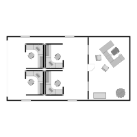 Small Office - Cubicle Floor Plan Example