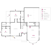 House Plan with Security Layout