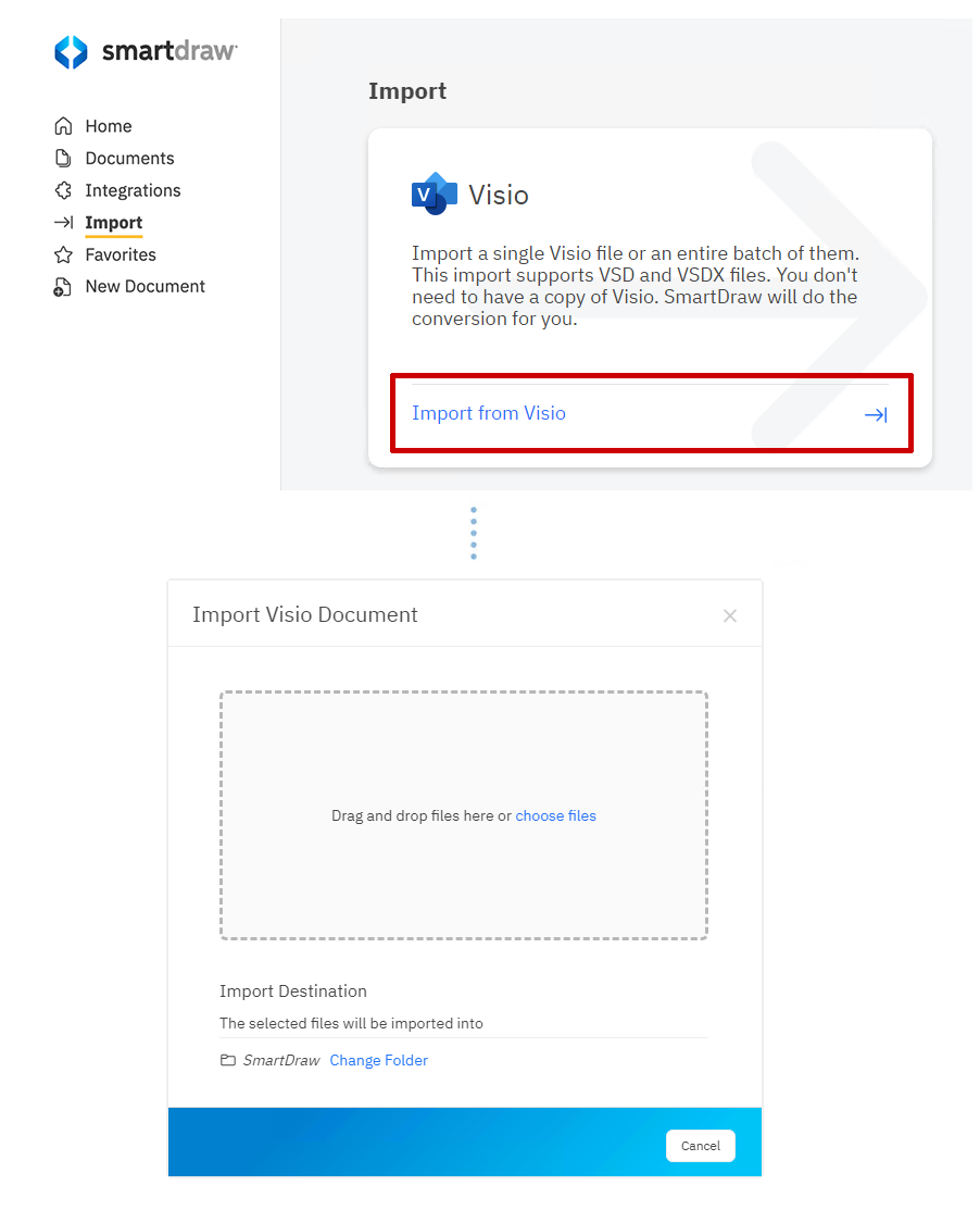 Import Visio to Smartdraw