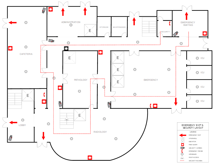 Fire evacuation plan example