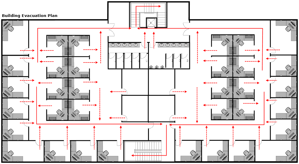 Example Image: Building Evacuation Plan - 1
