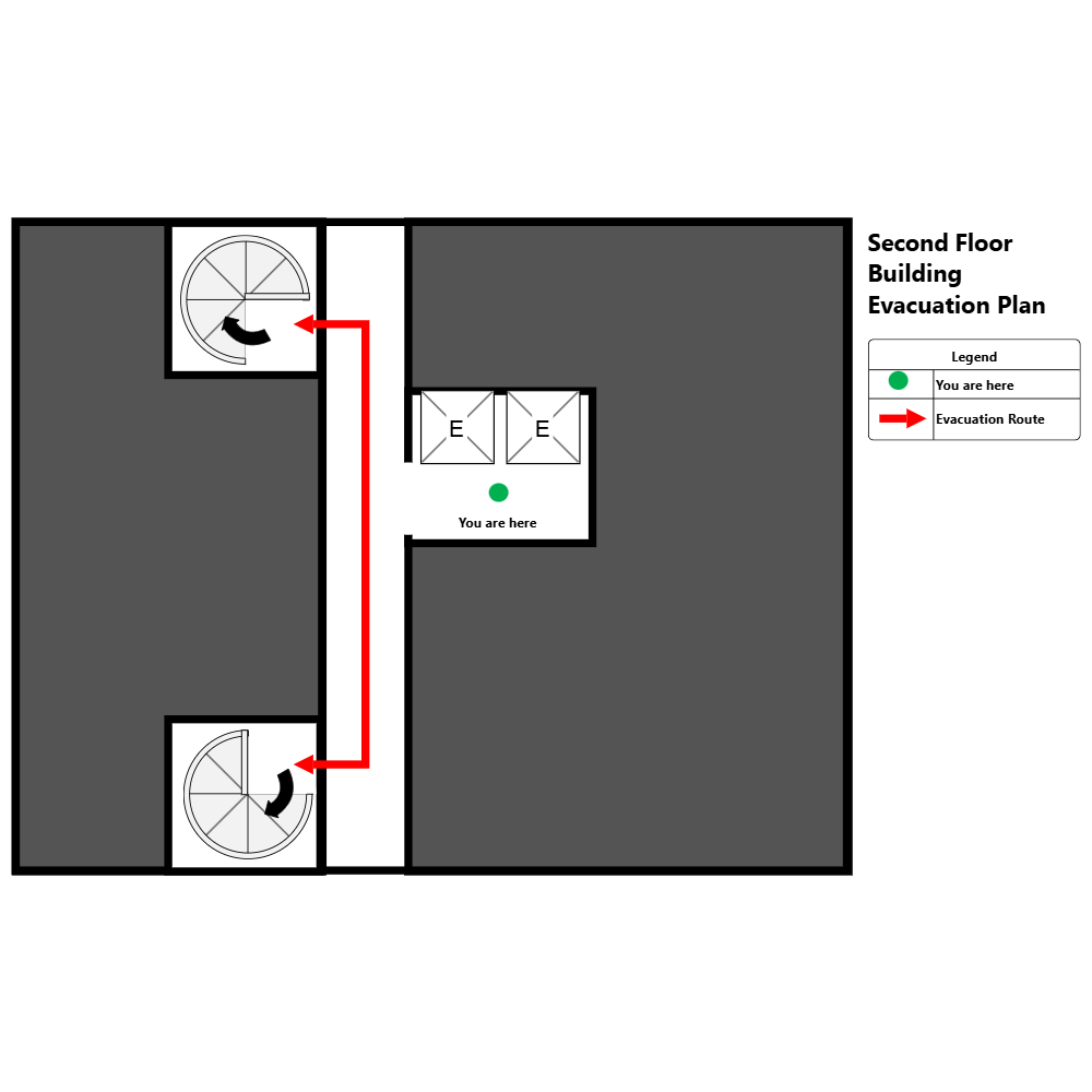 Example Image: Building - Second Floor Elevator Plan