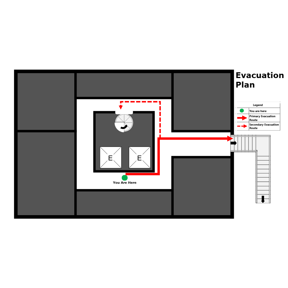 Example Image: Elevator Evacuation Plan - 3