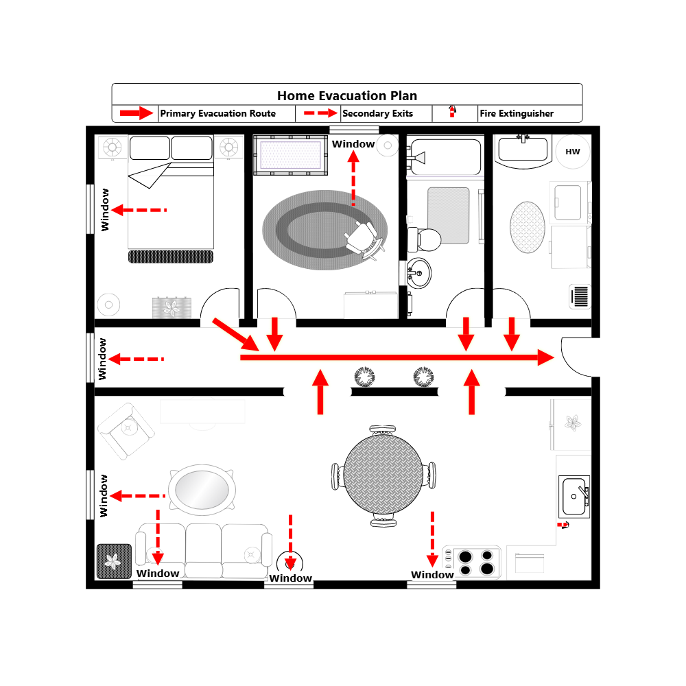 Example Image: Home Evacuation Plan - 1