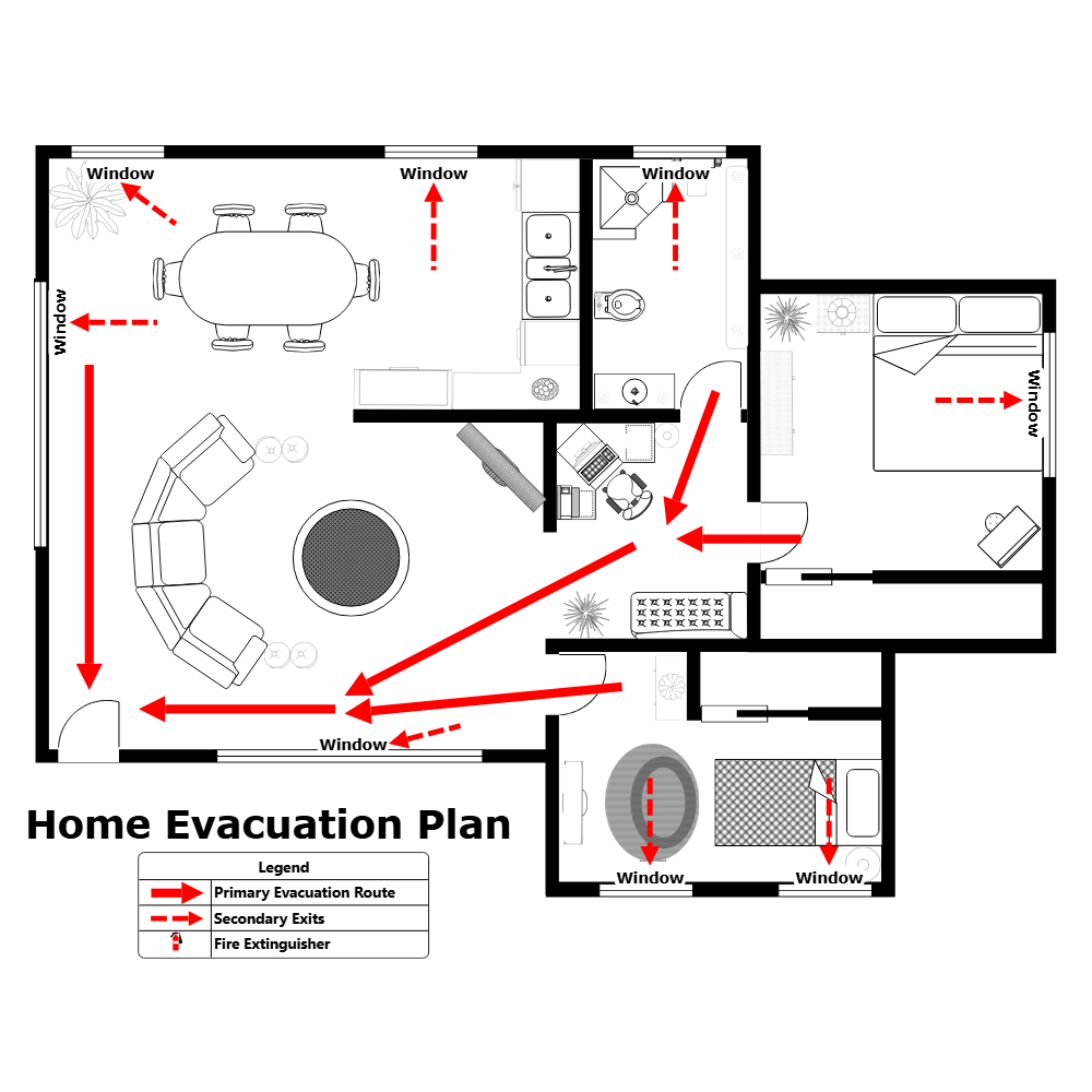 Example Image: Home Evacuation Plan - 2