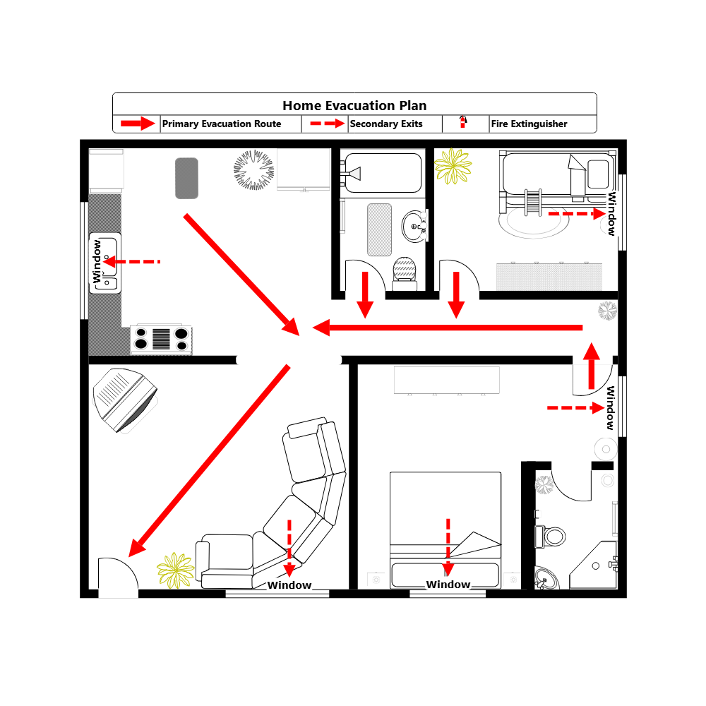Example Image: Home Evacuation Plan - 3