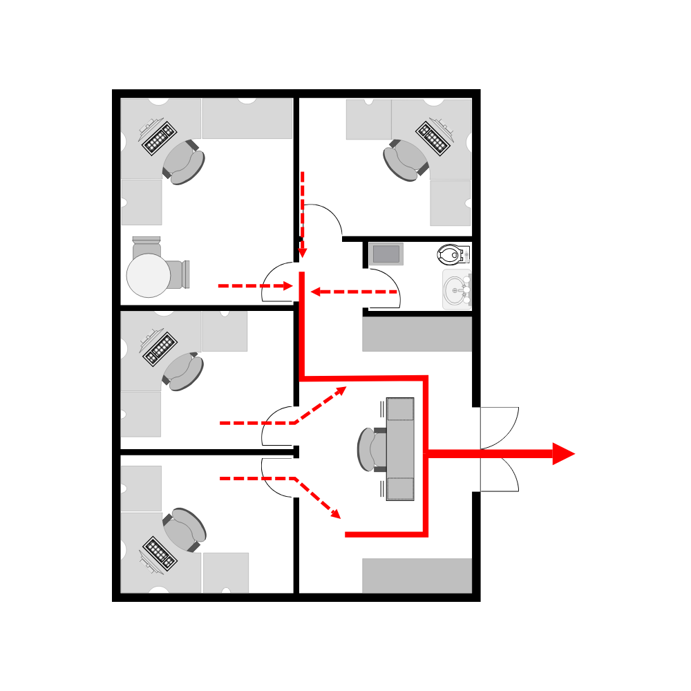 Example Image: Office Evacuation Plan - 1