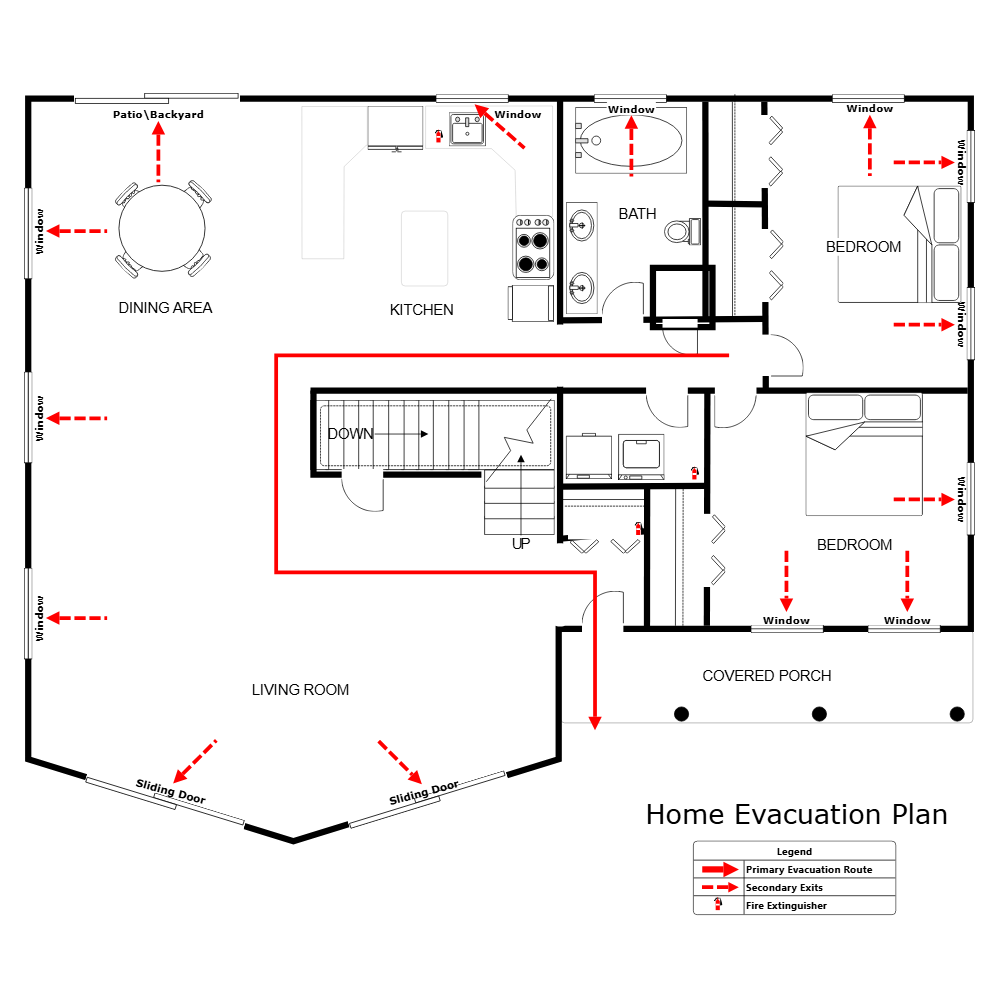 Example Image: Residential Evacuation Plan - 1