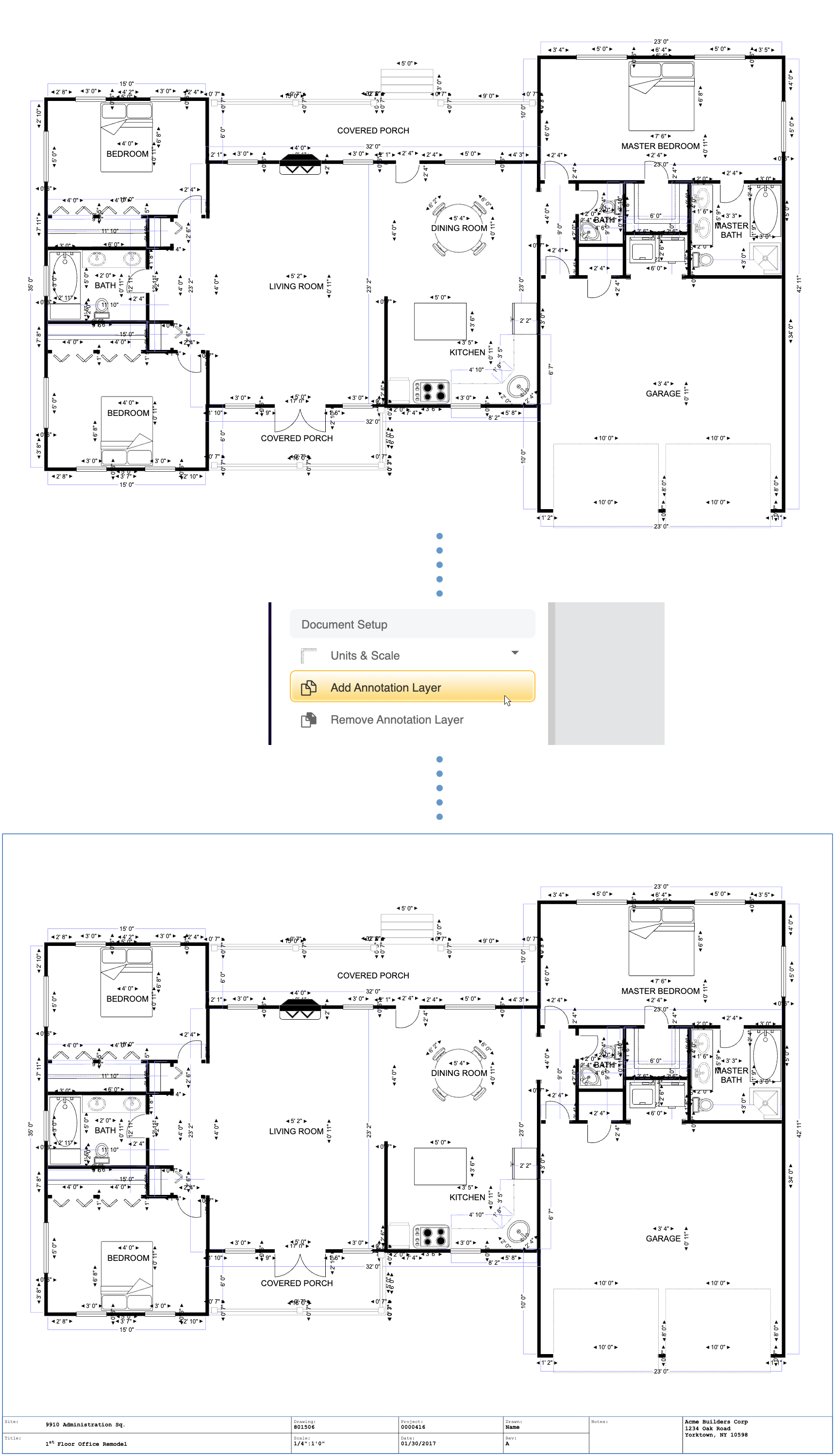 SmartDraw CAD annotation layer