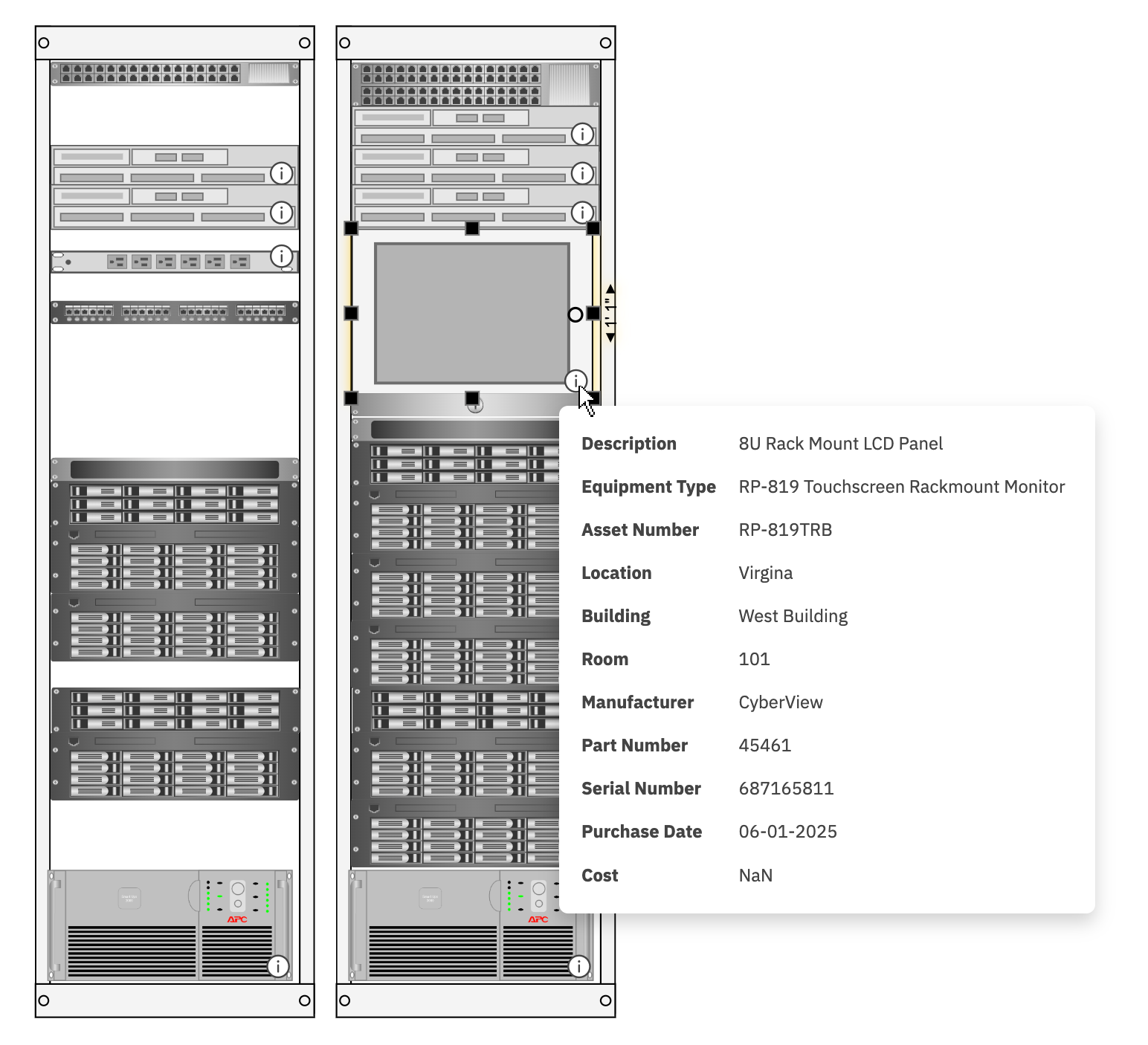 LCD panel shape data