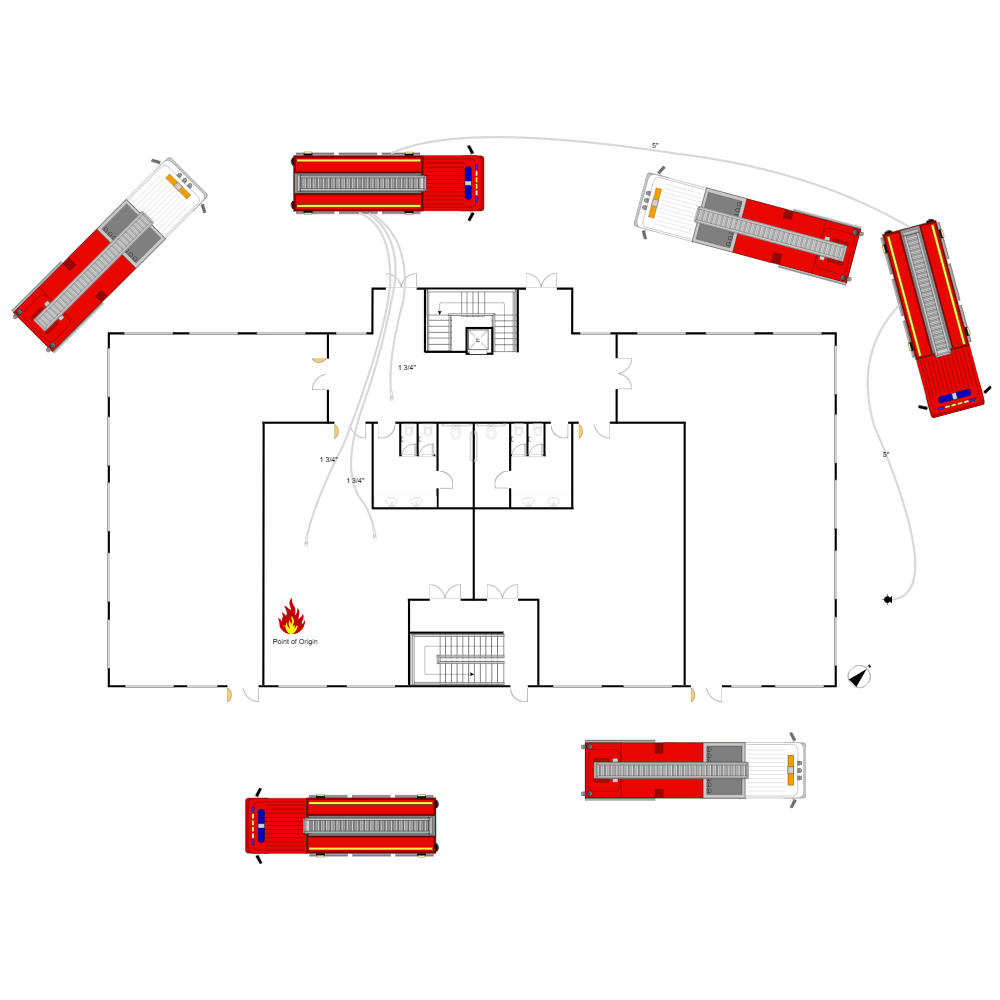 Example Image: Office Building Fire Scene