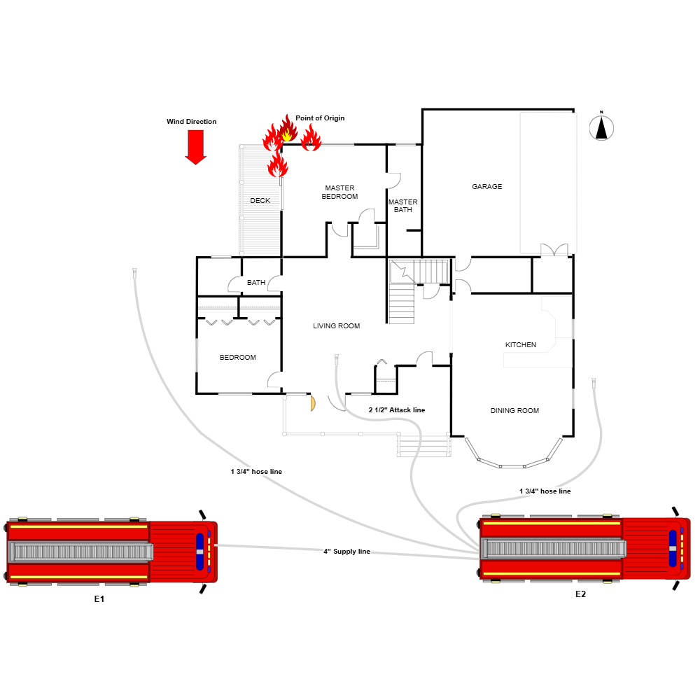Example Image: Residential Fire Scene