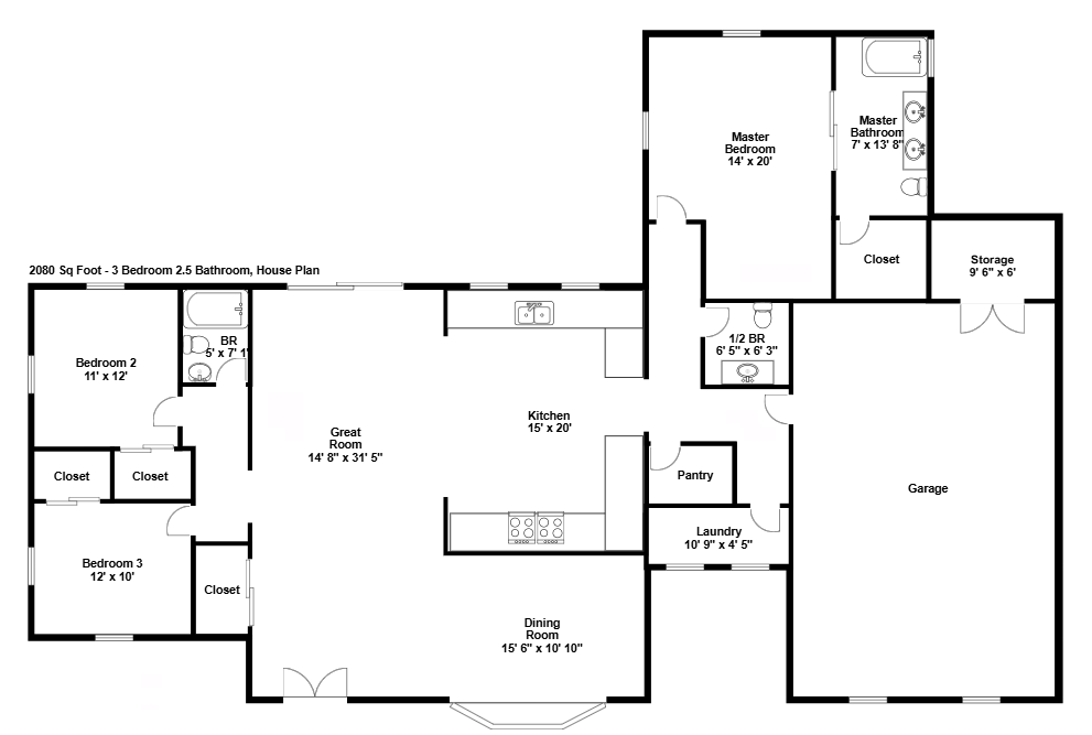 House plan drawing
