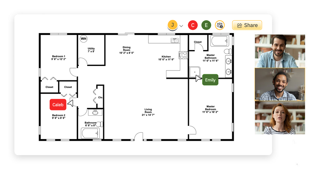 Collaborate on apartment plans