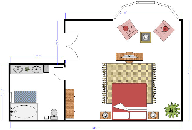 Floor plan furniture