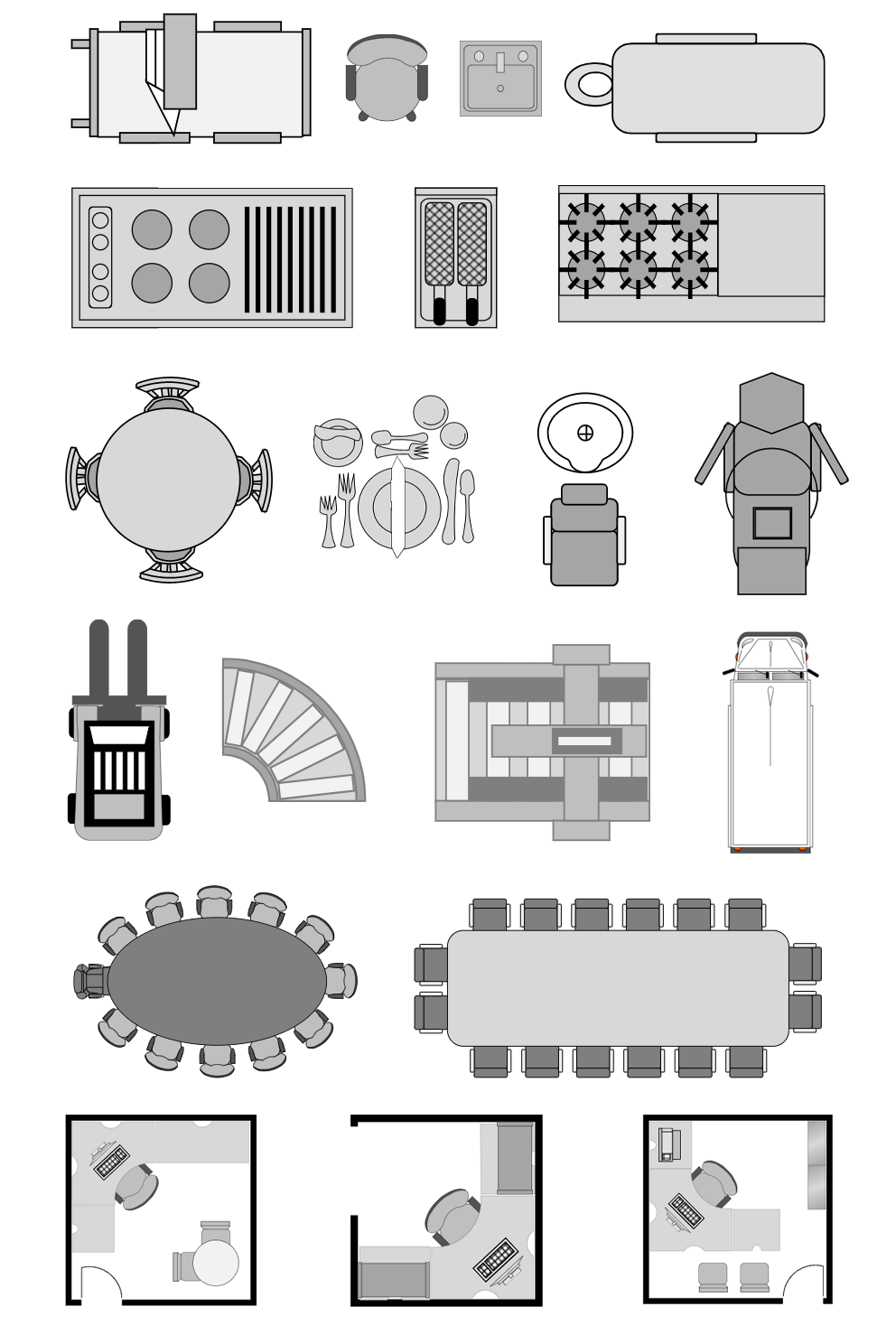 Commercial floor plan symbols