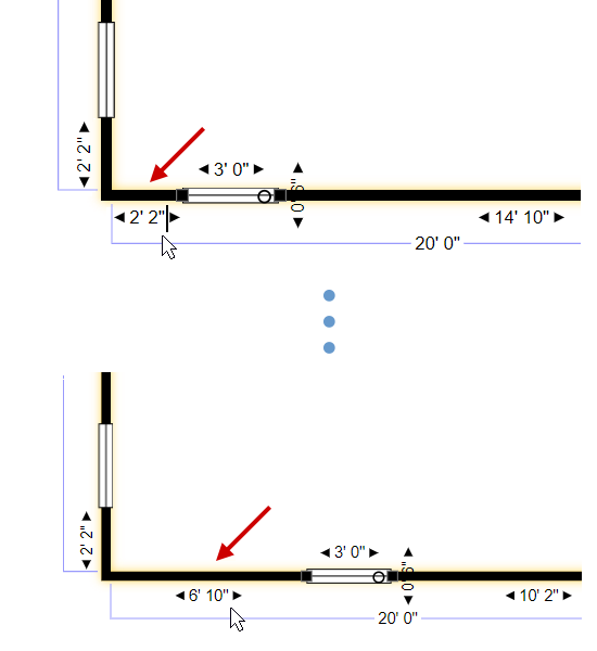 Adjust the placement of your wall opening