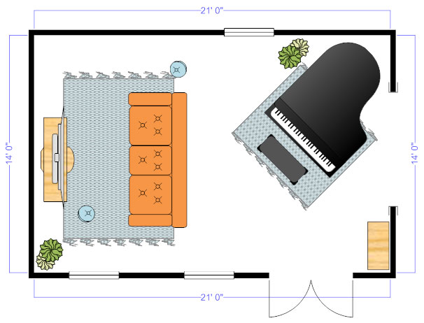 Living room floor plan