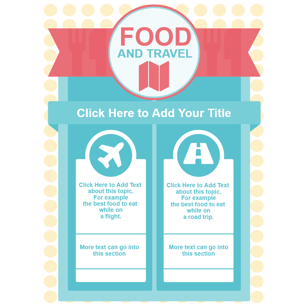 Example Image: Food  and Travel Infographic Template