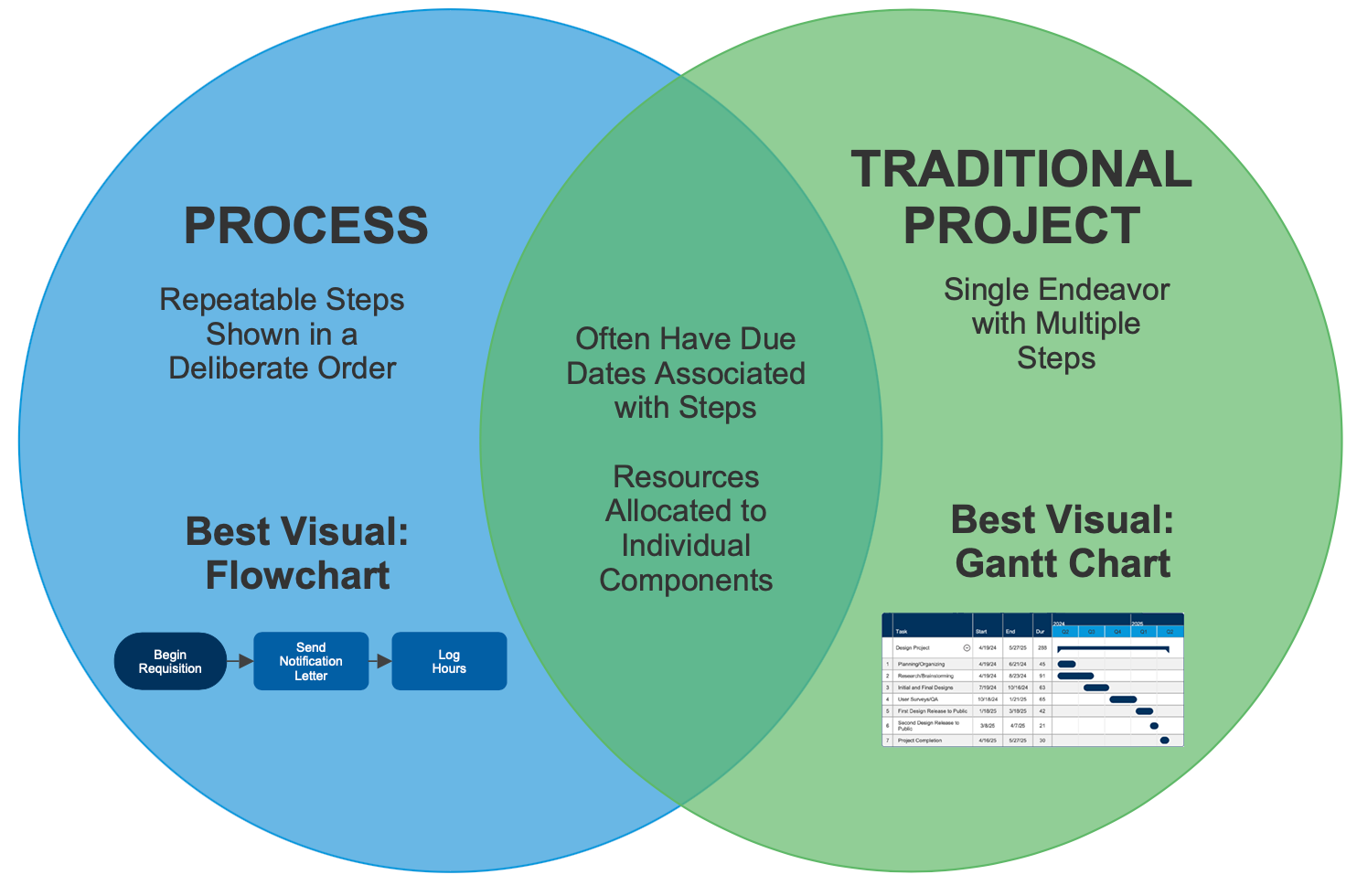 Project vs prrocess