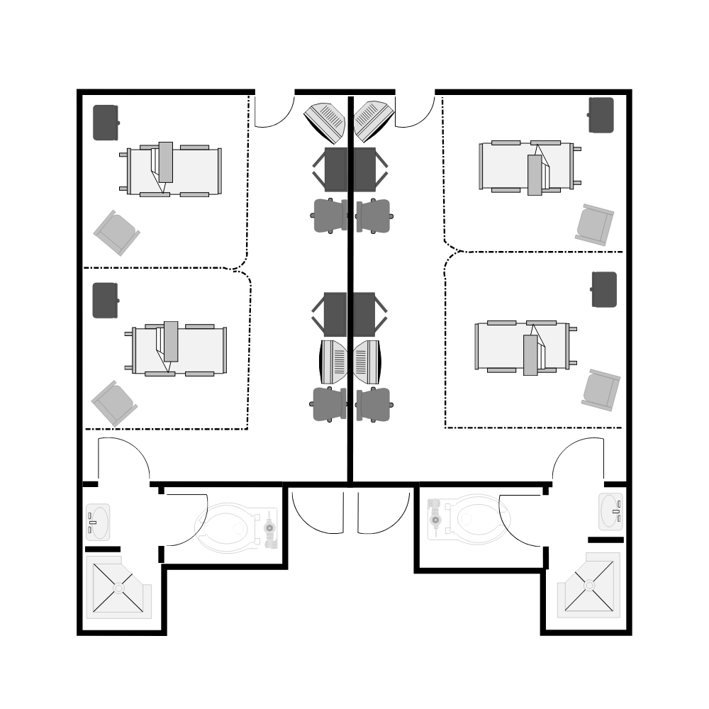 Example Image: Healthcare Facility Plan - Patient Room