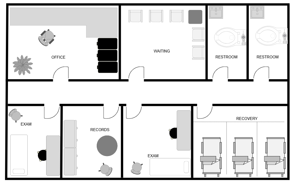 Example Image: Outpatient Clinic Facility Plan