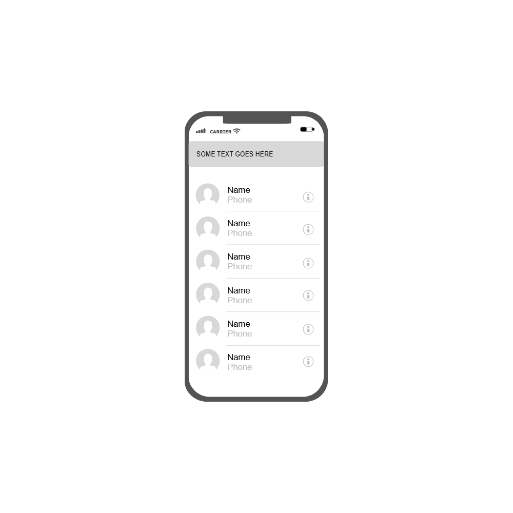 Example Image: iOS - Contacts