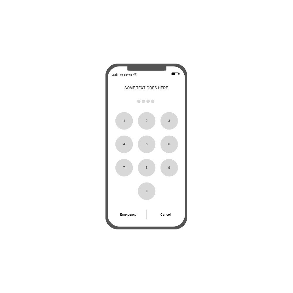 Example Image: iOS - Keypad