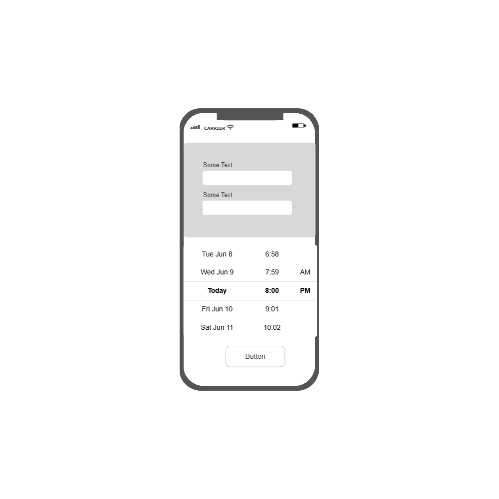 Example Image: iOS - New Entry