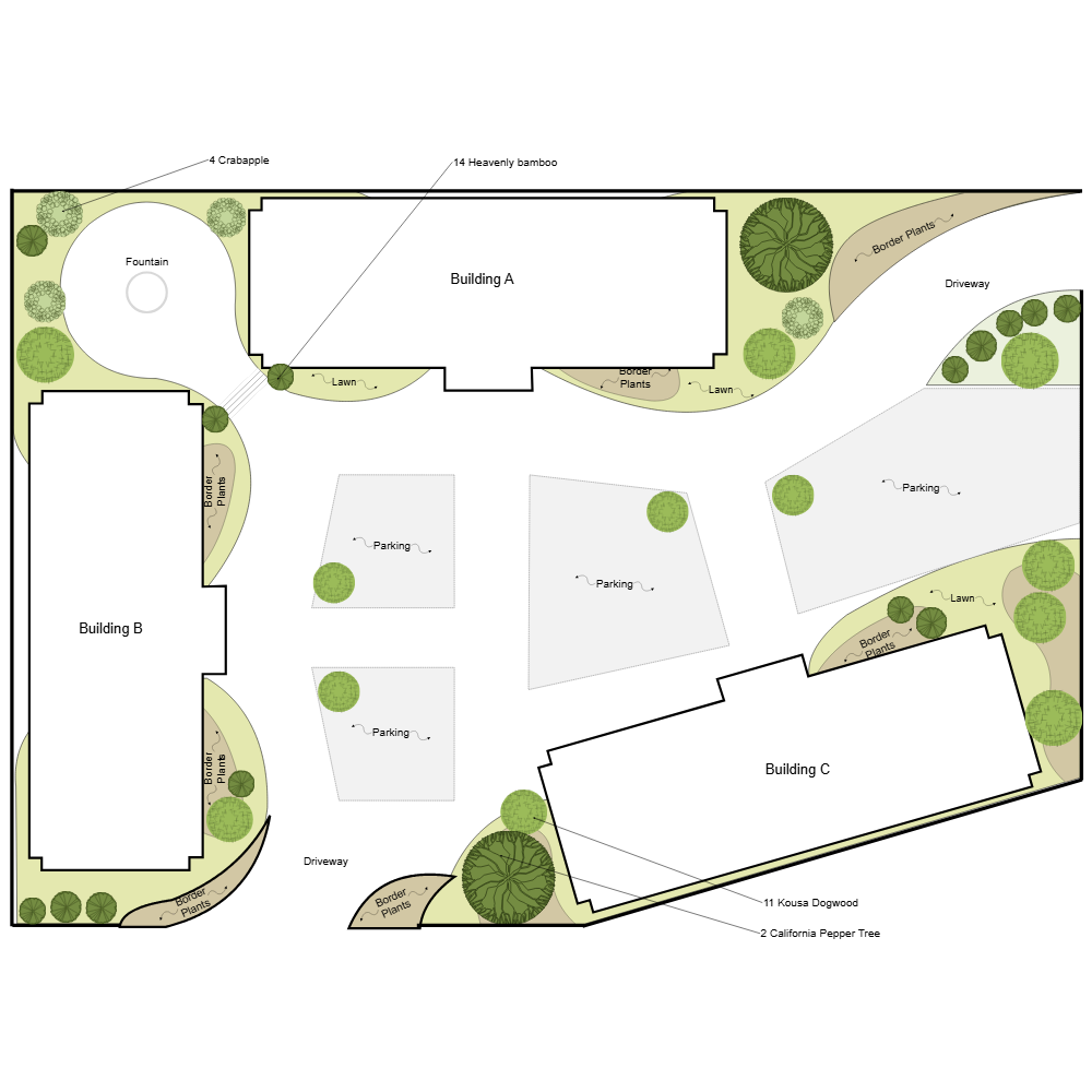 Example Image: Commercial Landscape Plan