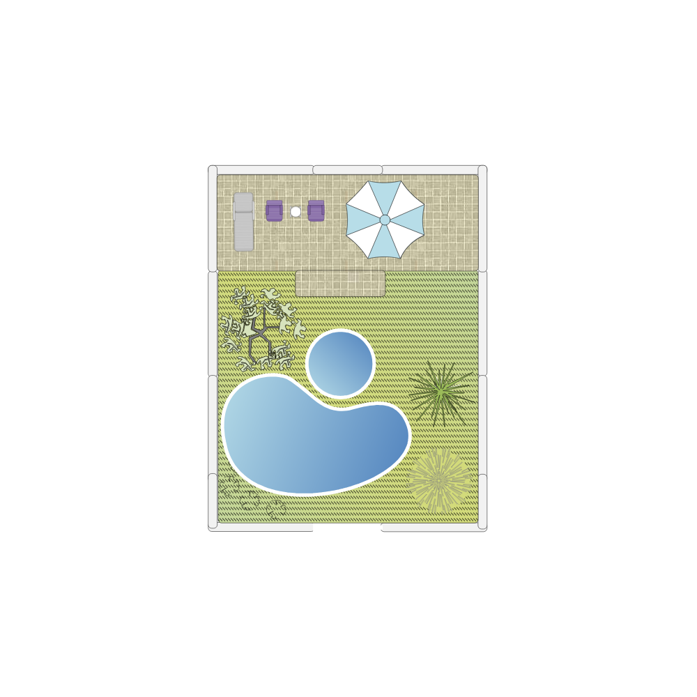 Example Image: Yard with Pool Design