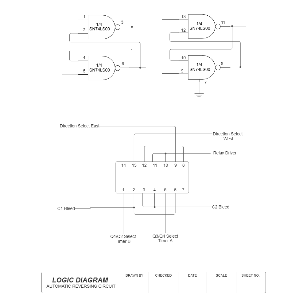 Example Image: Logic Diagram - Auto Reversing Circuit