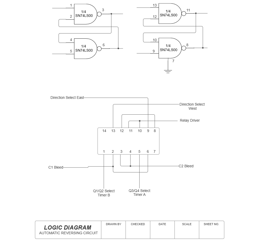 Example Image: Logic Diagram - Auto Reversing Circuit