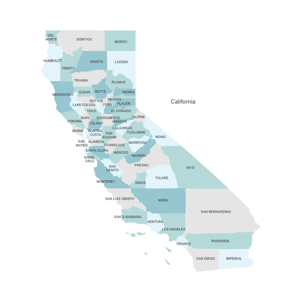Example Image: California Counties Map