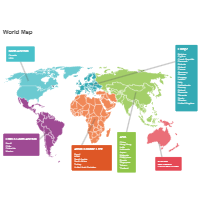 Colorful World Map