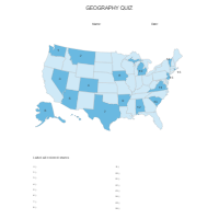Geography Quiz Example - Label States